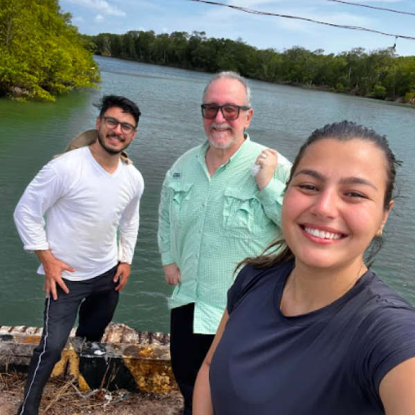 Amostragem nos manguezais do Pará em outubro de 2023-